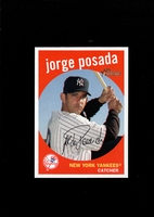 2008 Topps Heritage #180 Jorge Posada NEW YORK YANKEES MINT Black Number Variation